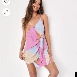 New O'Neill Marlo Wrap Dress Swim Coverup Multicolored Size Medium M NWT